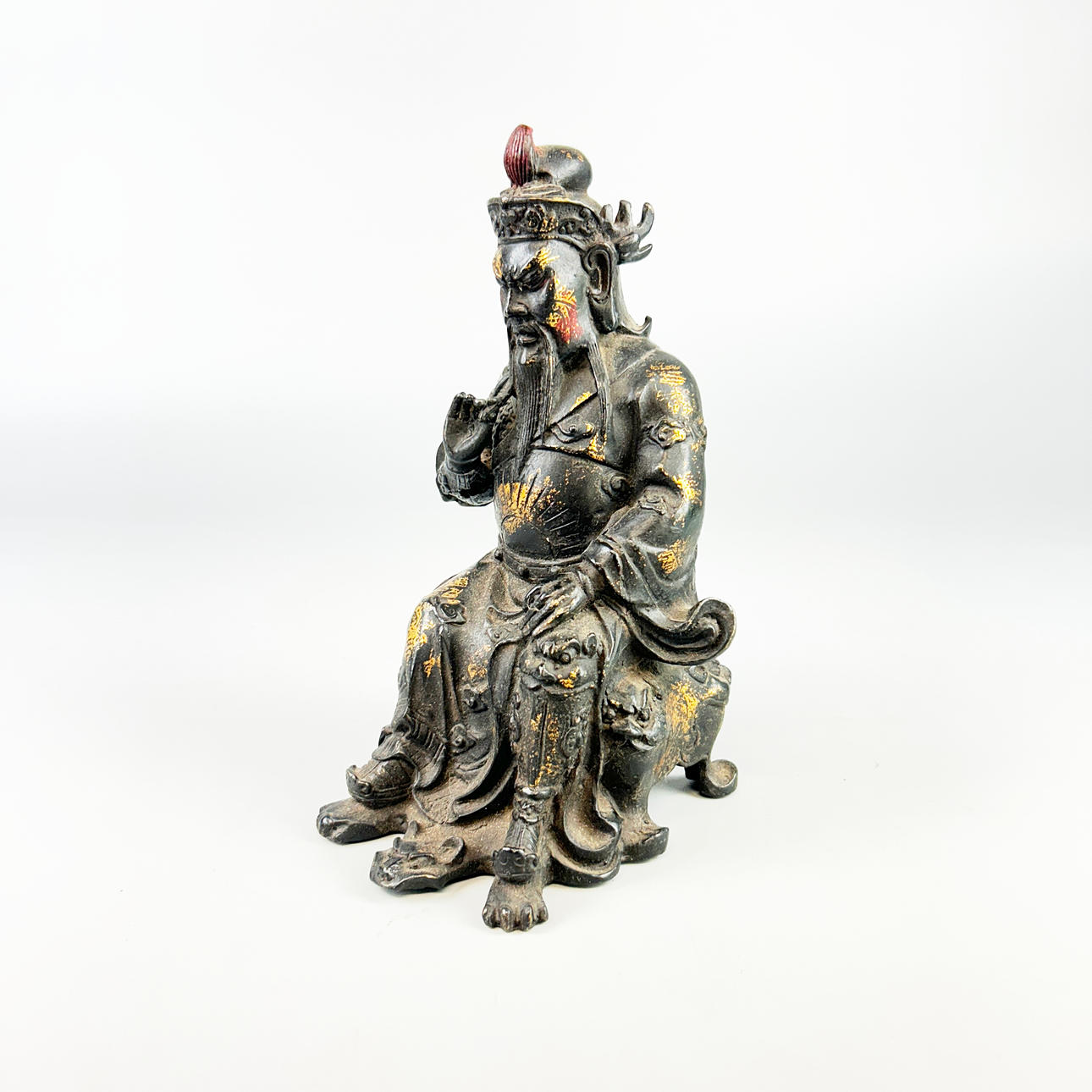 CHINESE BRONZE DEITY.