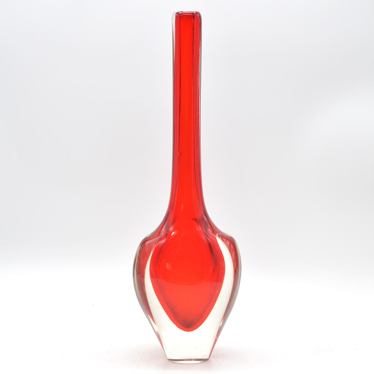 FLAVIO POLI. MURANO DESIGNERVAS, STUDIOGLAS, SOMMERSO, ITALIEN, CA 1950