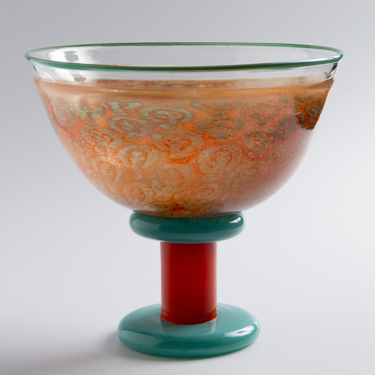 SKÅL PÅ FOT, glas, Kjell Engman, Kosta Boda.