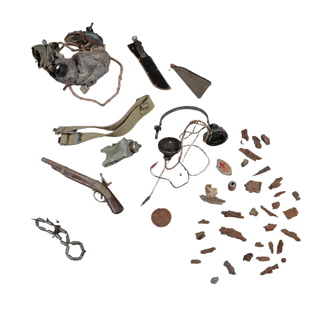TYPE C FLYING HELMET WITH TYPE G OXYGEN MASK.