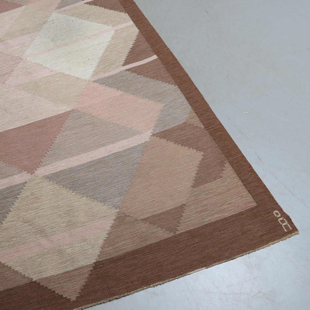 MATTA, röllakan, Anna Johanna Ångström, signerad "Å", ca 280 x 198 cm.