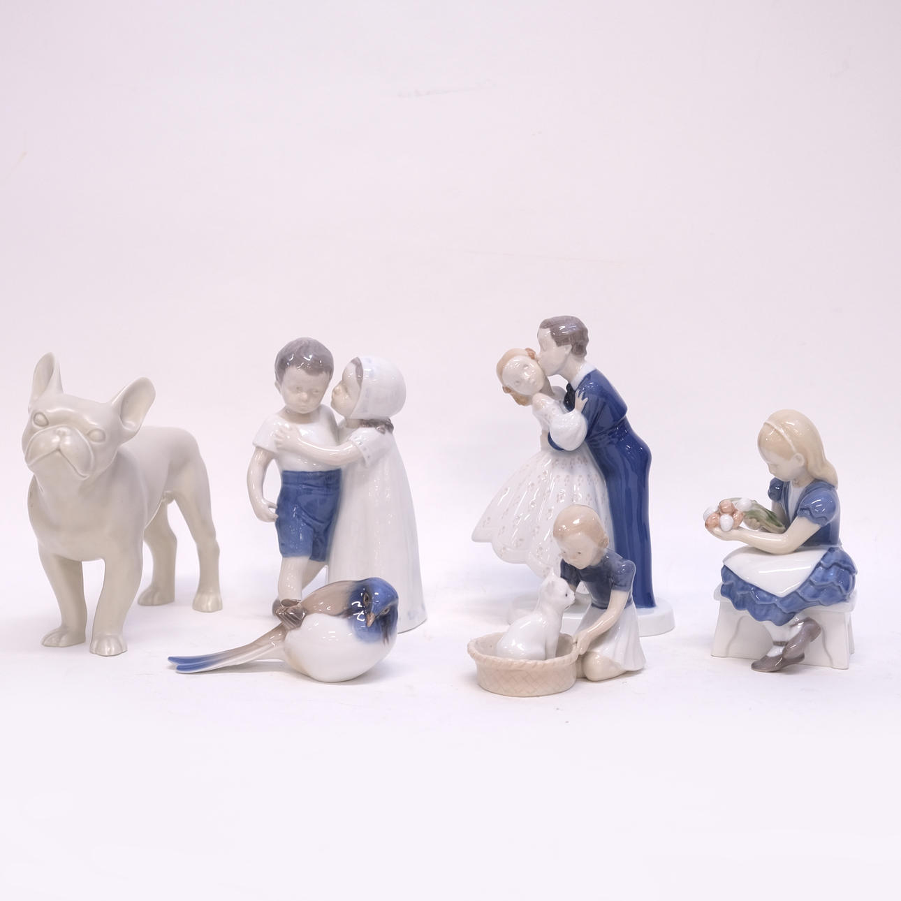 BING & GRÖNDAHL 6 FIGURINES.