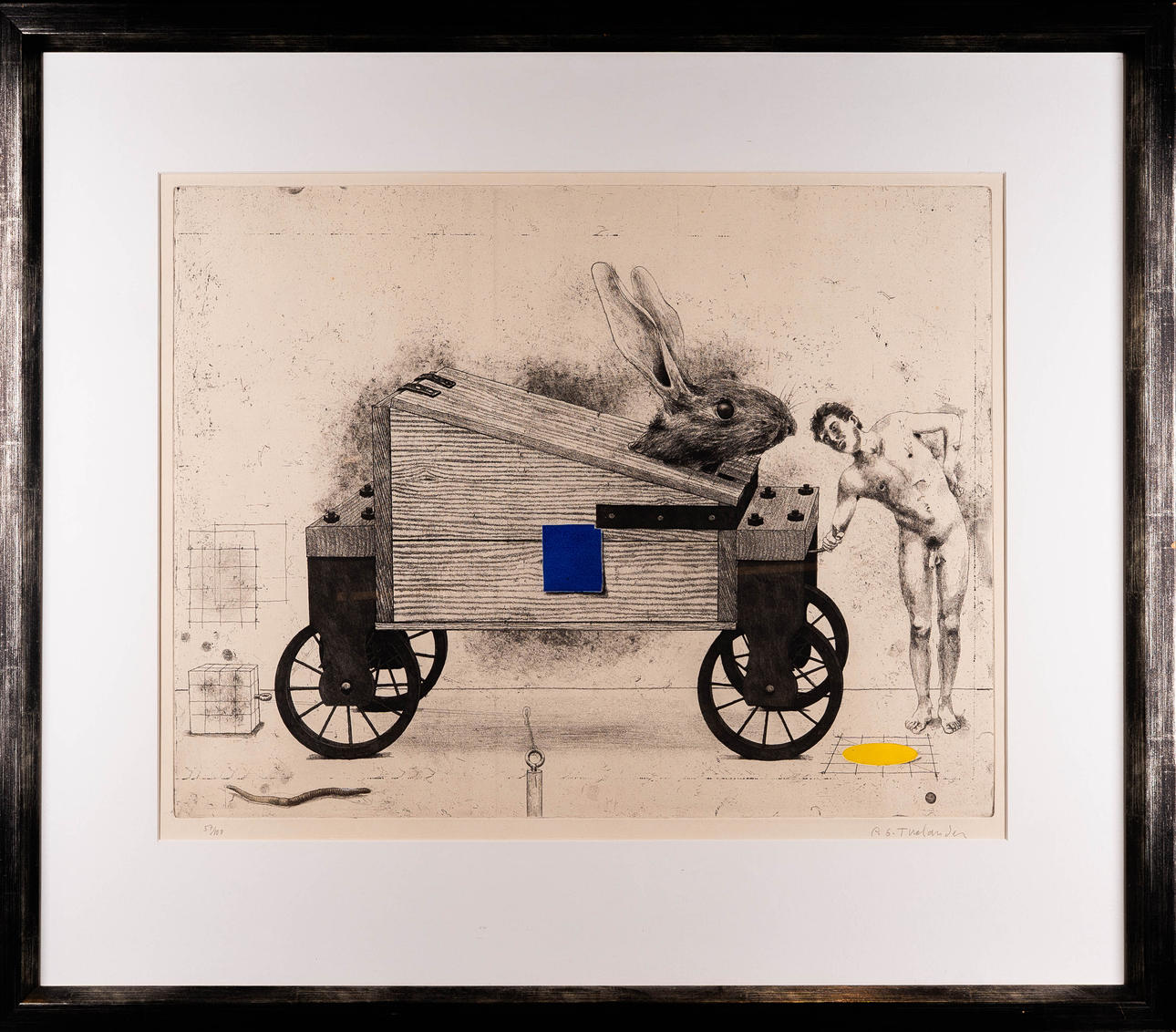 PER GUNNAR THELANDER. Colour etching, signed, numbered 57/100.