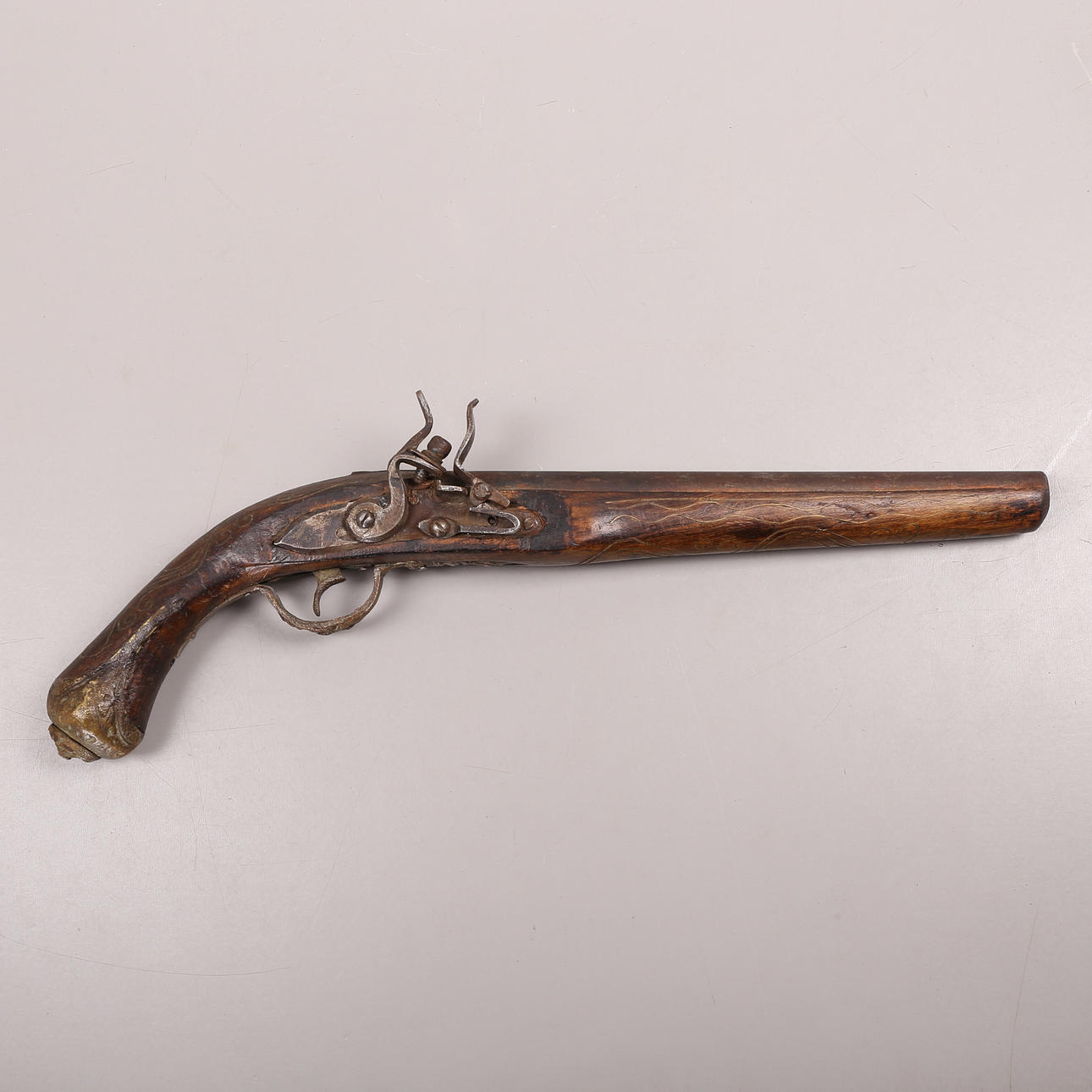 FLINTLOCK PISTOL, Oriental, replica, 20th century.