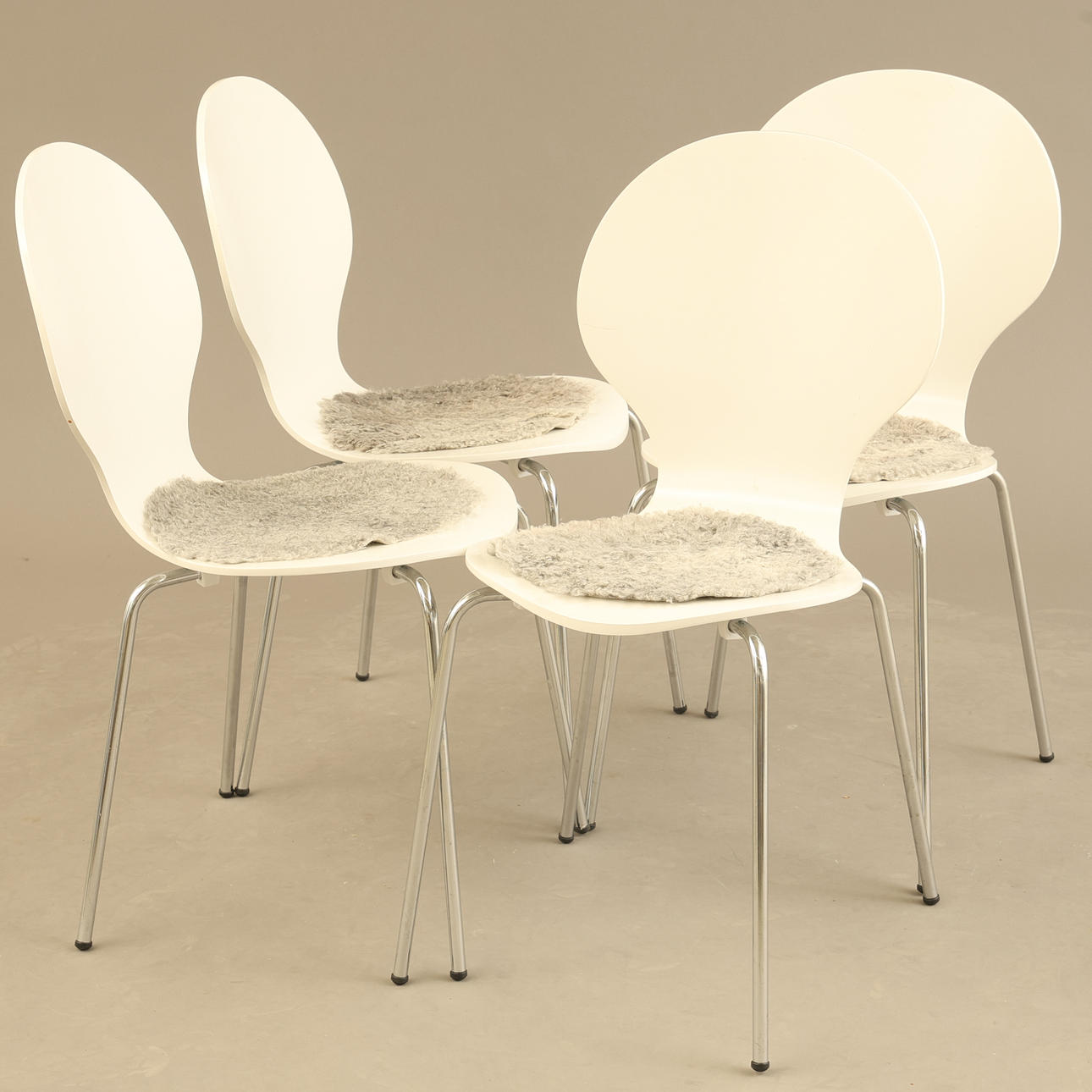 CHAIRS, 4 pieces, contemporary.