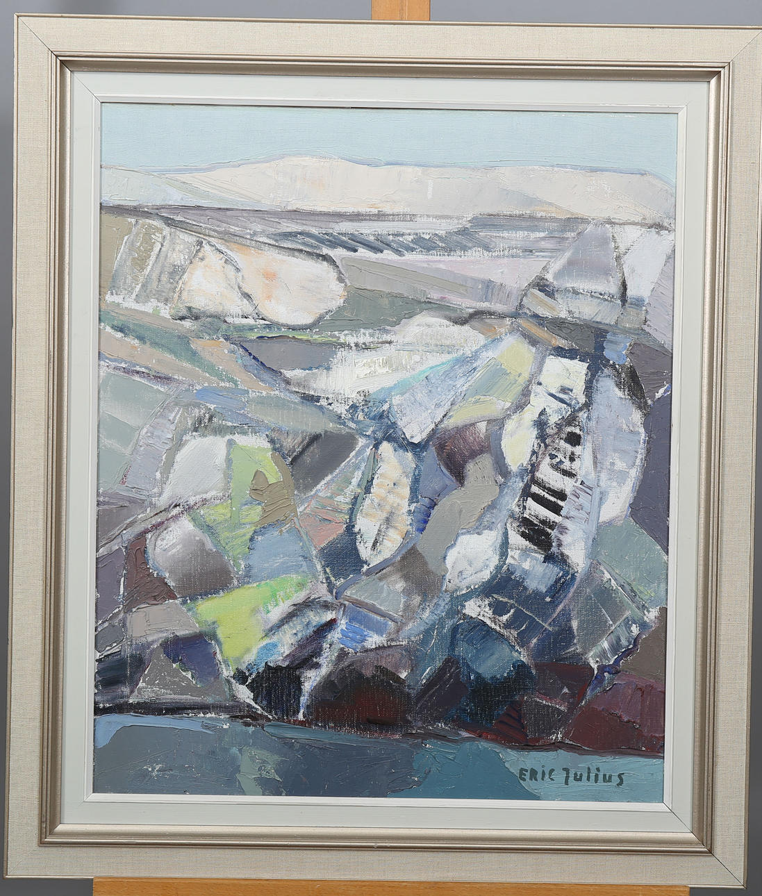 ERIC JULIUS. Olja på duk, "Lernacken-Sibbarp", signerad.