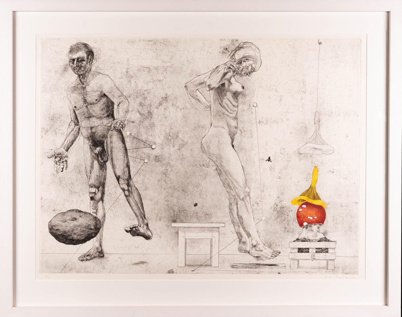 PER GUNNAR THELANDER. Colour etching, composition, signed, numbered 12/105.