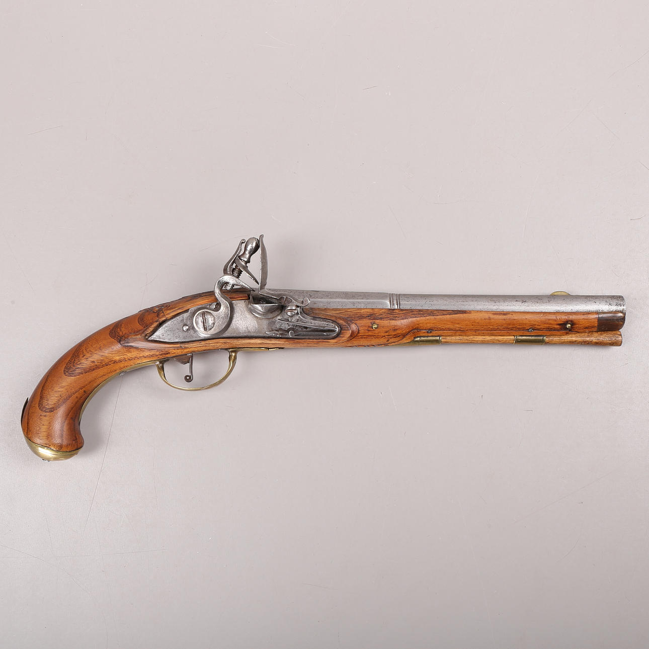 FLINTLOCK PISTOL, 18th century.