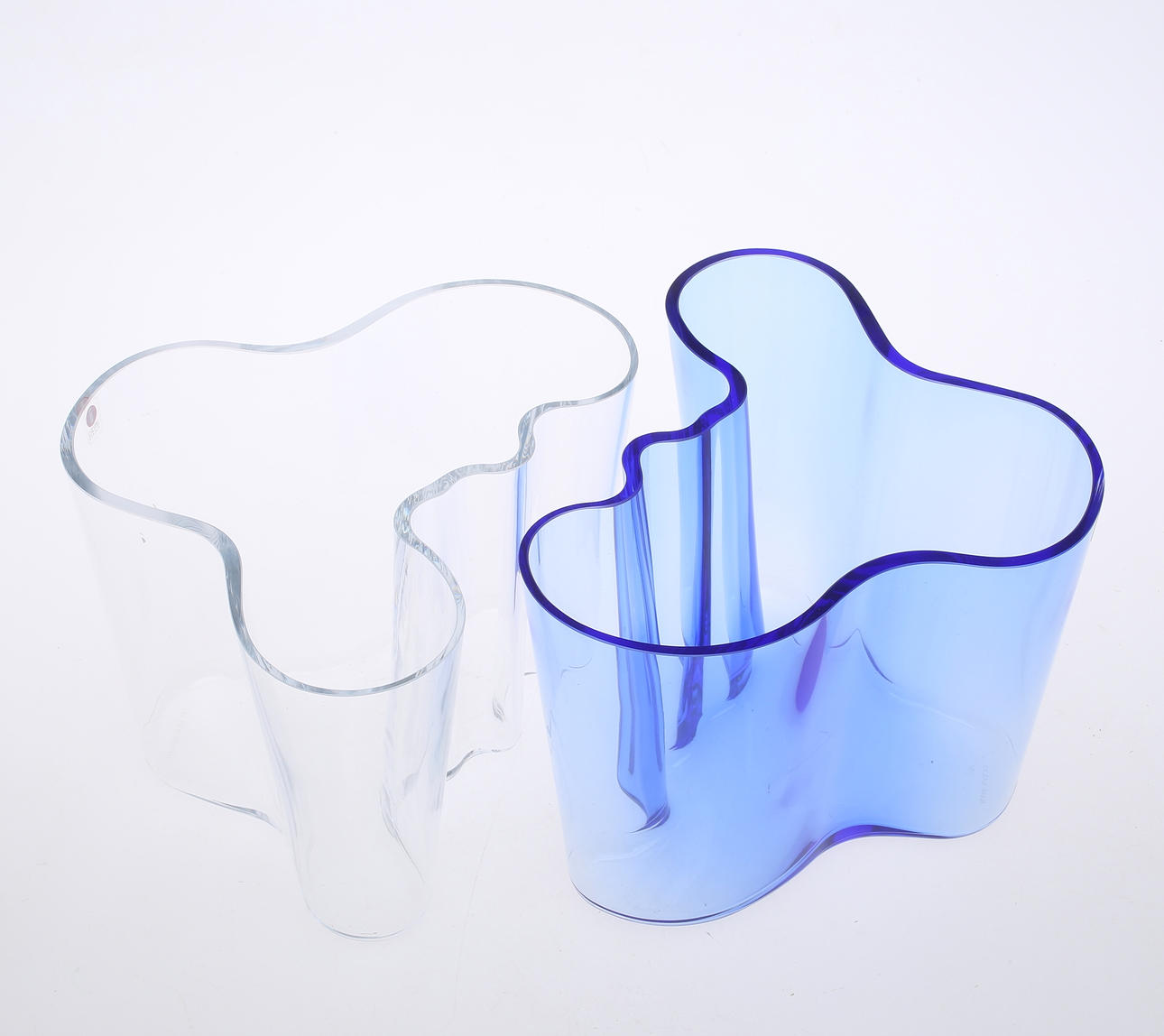 VASER, 2 st, glas, Alvar Aalto, Iittala.