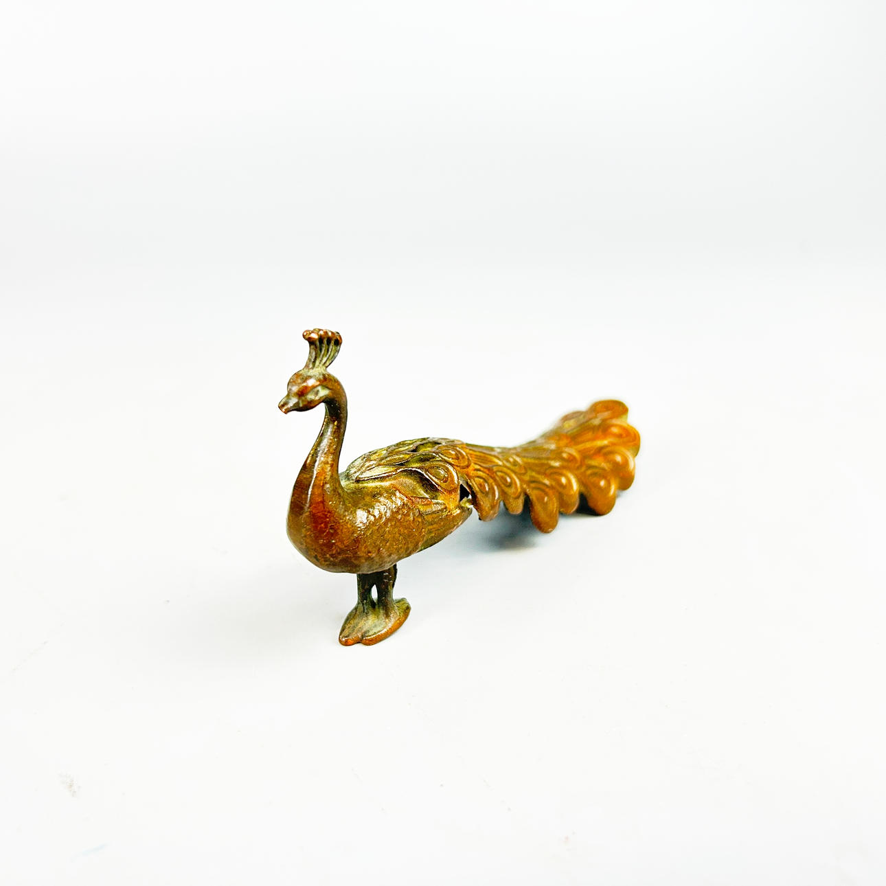 JAPANESE BRONZE PEACOCK.