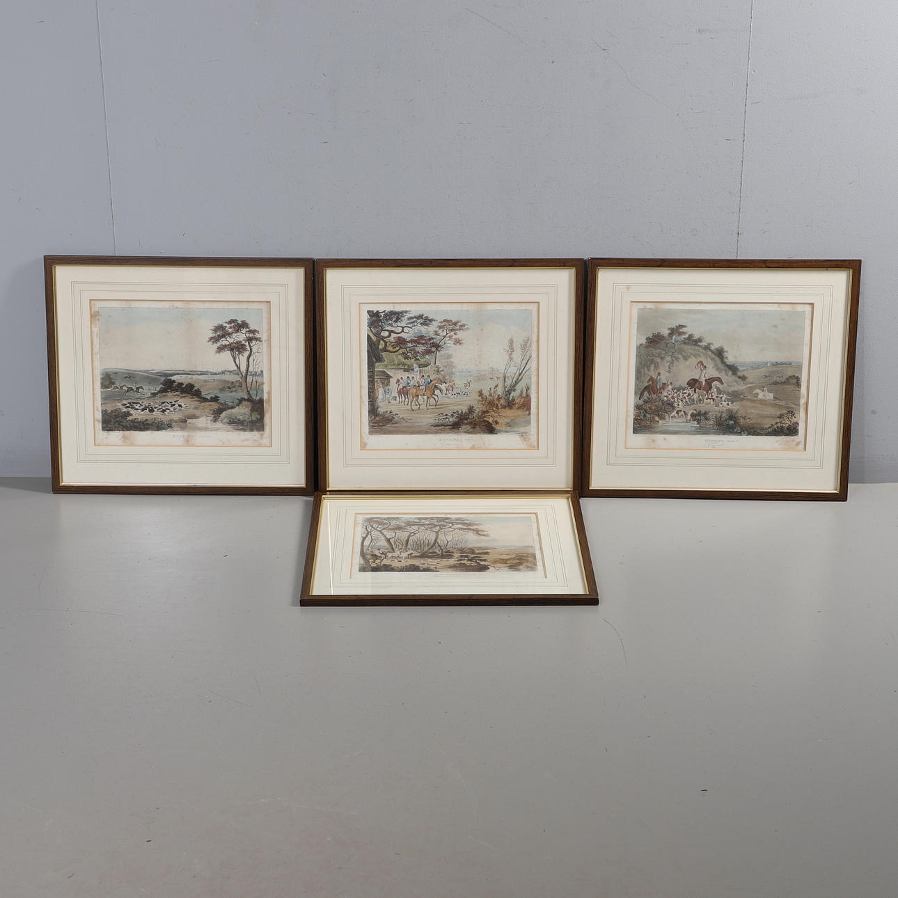 FRAMED SPORTING PRINTS - AFTER T SUTHERLAND.