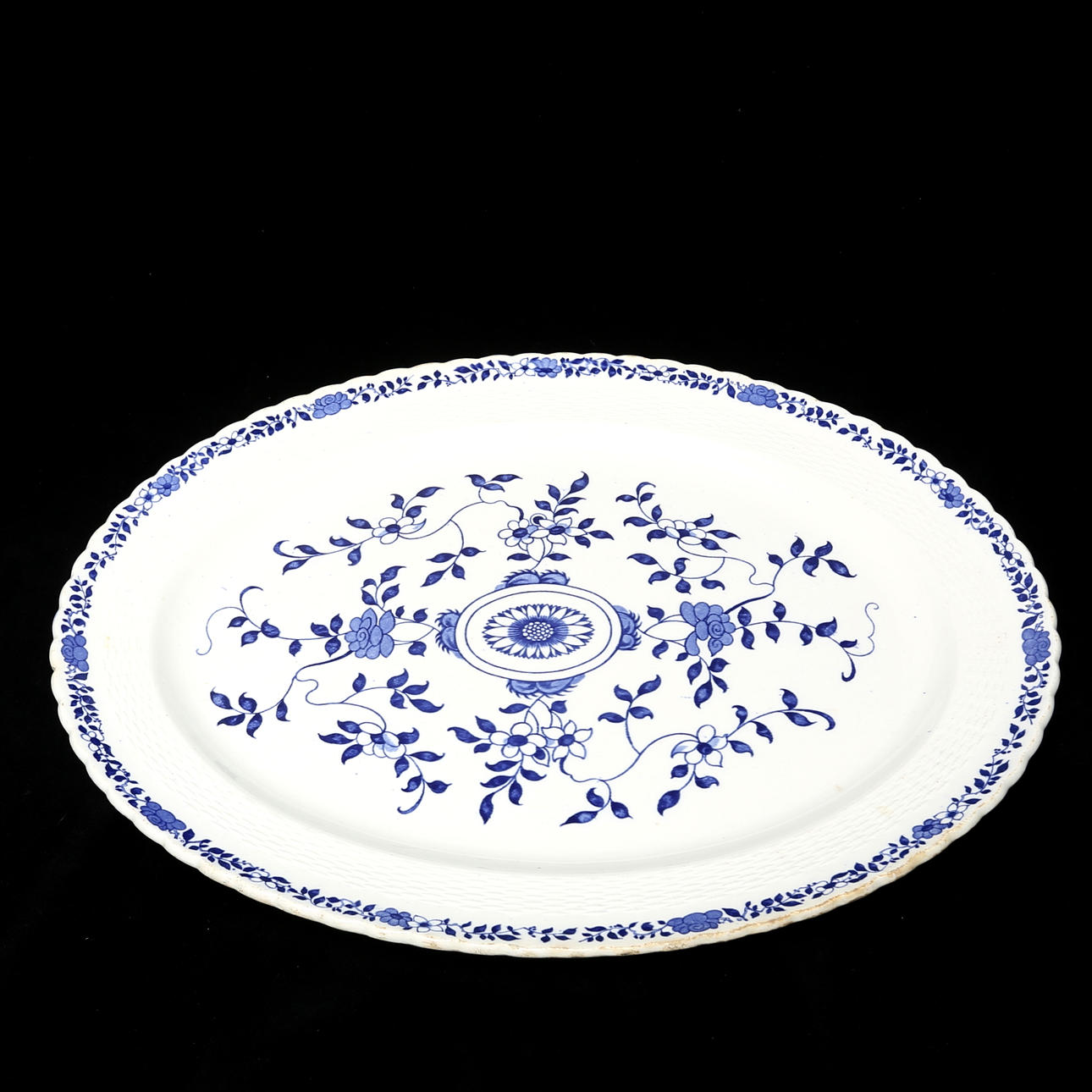 DISH, earthenware, England.