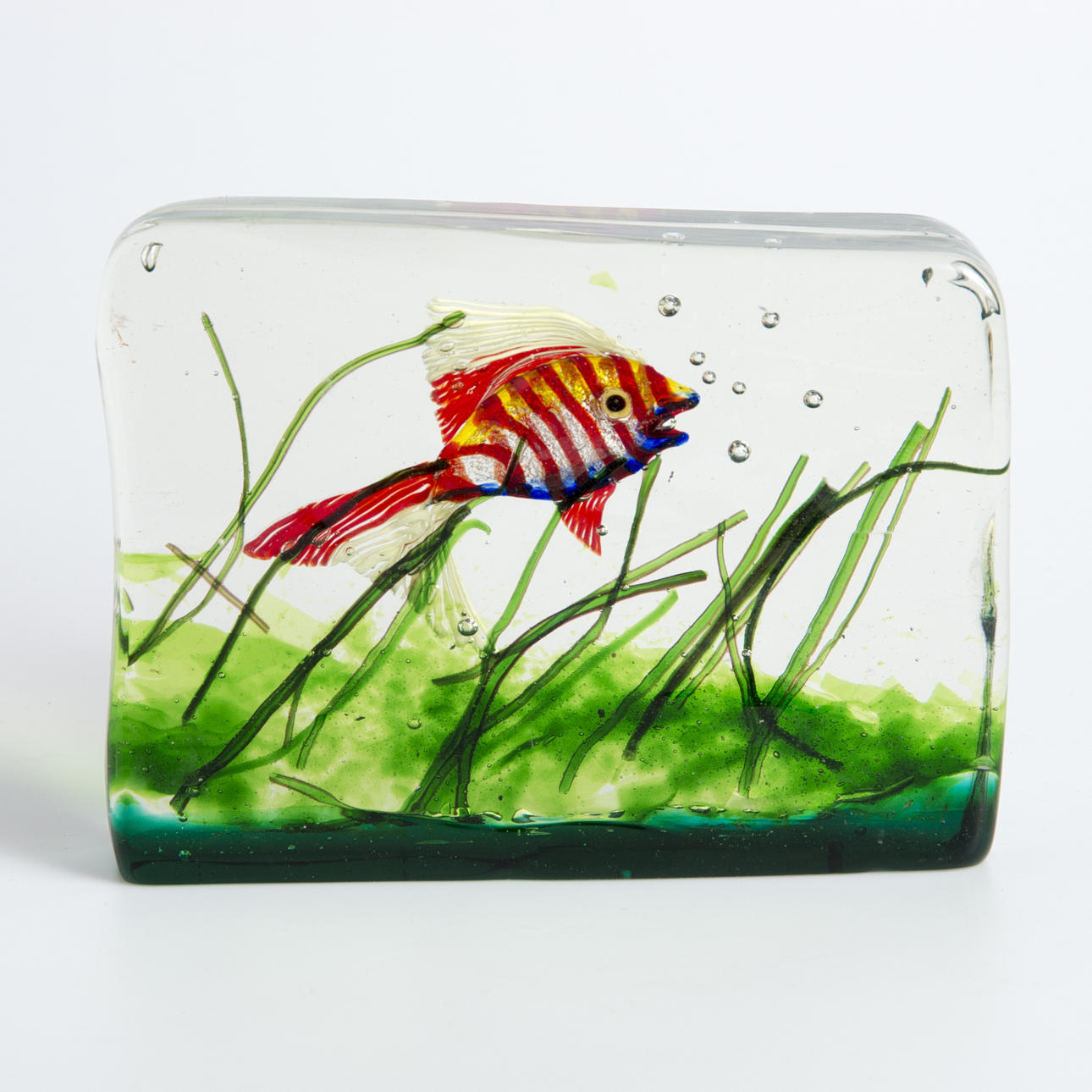 GLASBLOCK, troligen "Aquarium" Riccardo Licata, Murano, Italien.