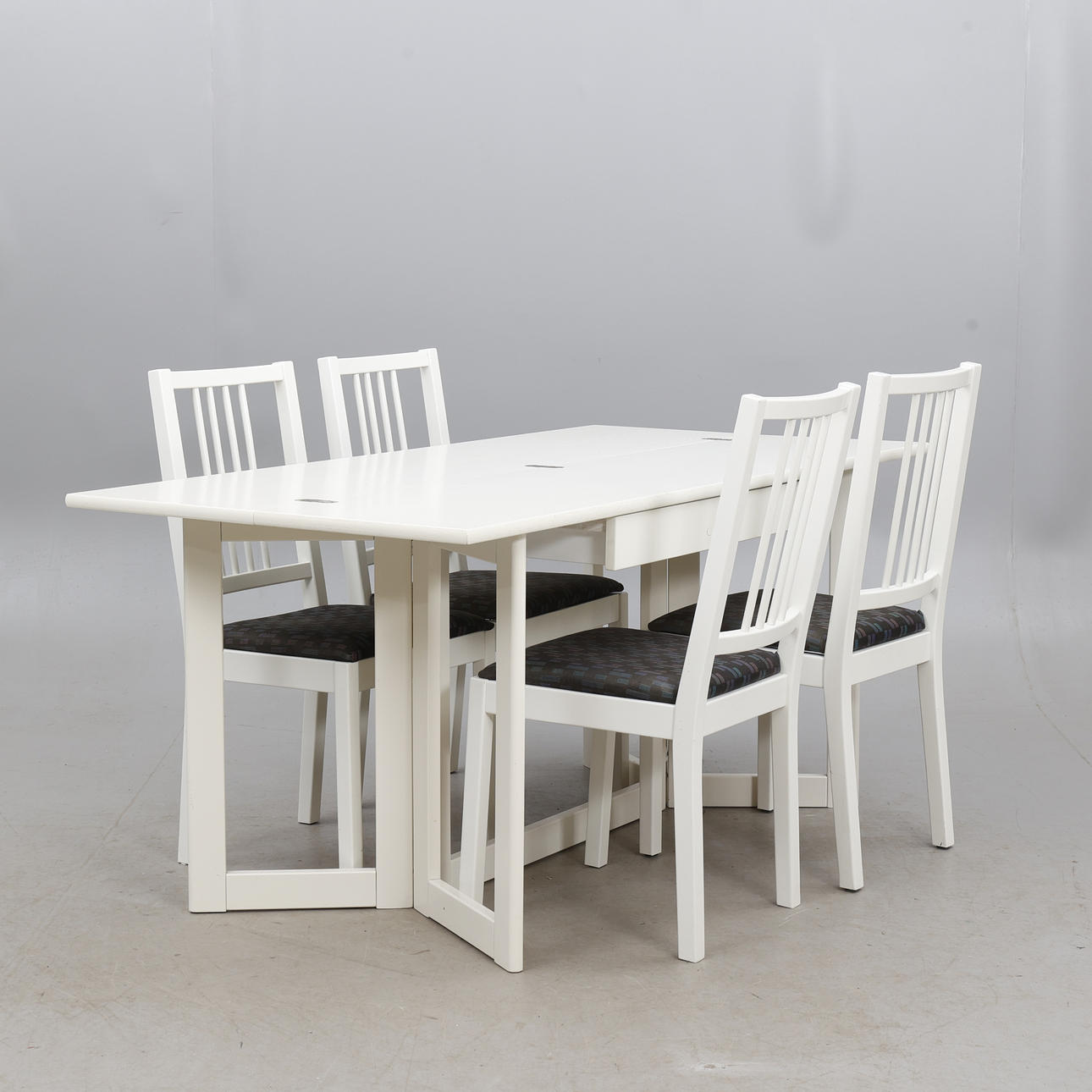 DINING SET, 5 pieces, 19th/20th century.