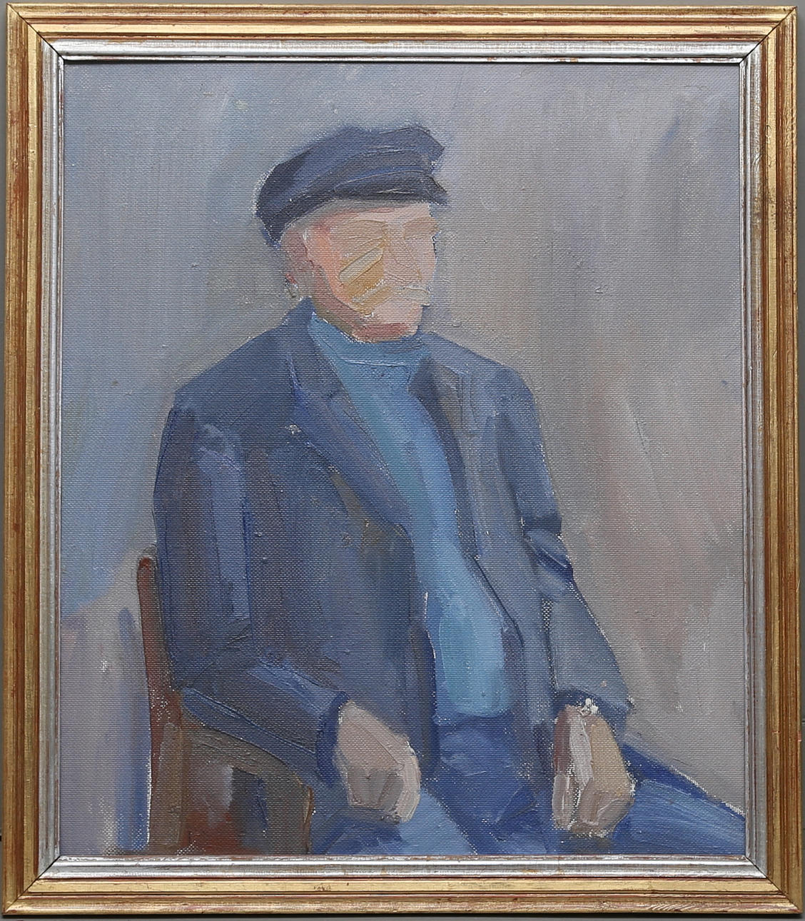 OIDENTIFIERAD KONSTNÄR. Olja på pannå, osignerad.