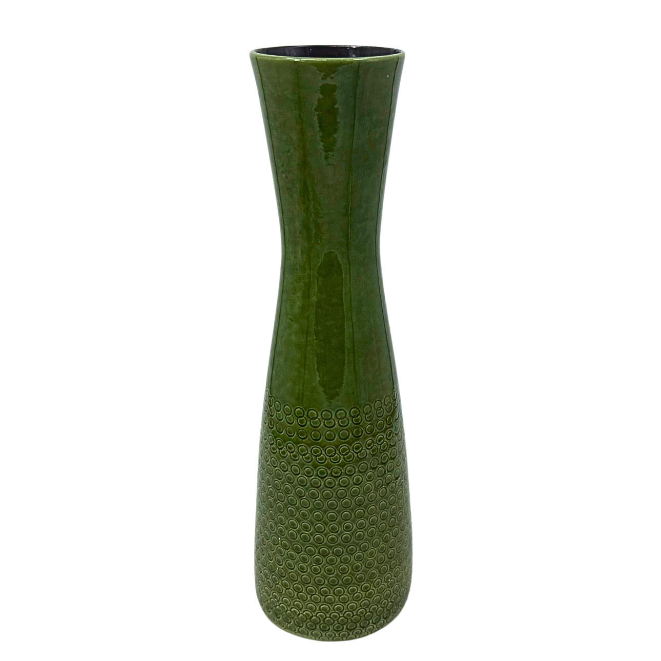 GREEN CERAMIC VASE BY SCHEURICH.