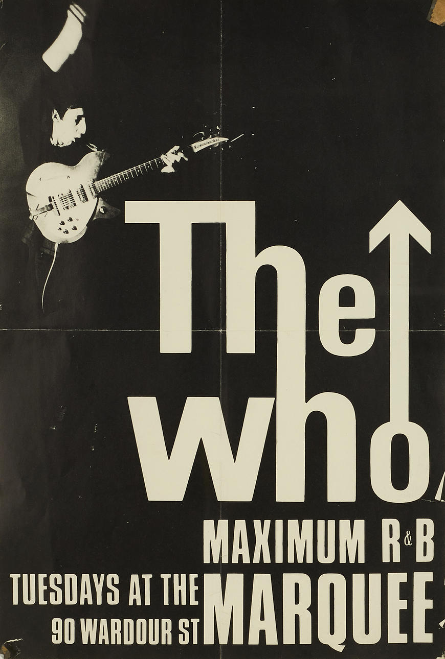ORIGINAL AFFISCH/POSTER, "The Who - Marquee Club", 1960-tal