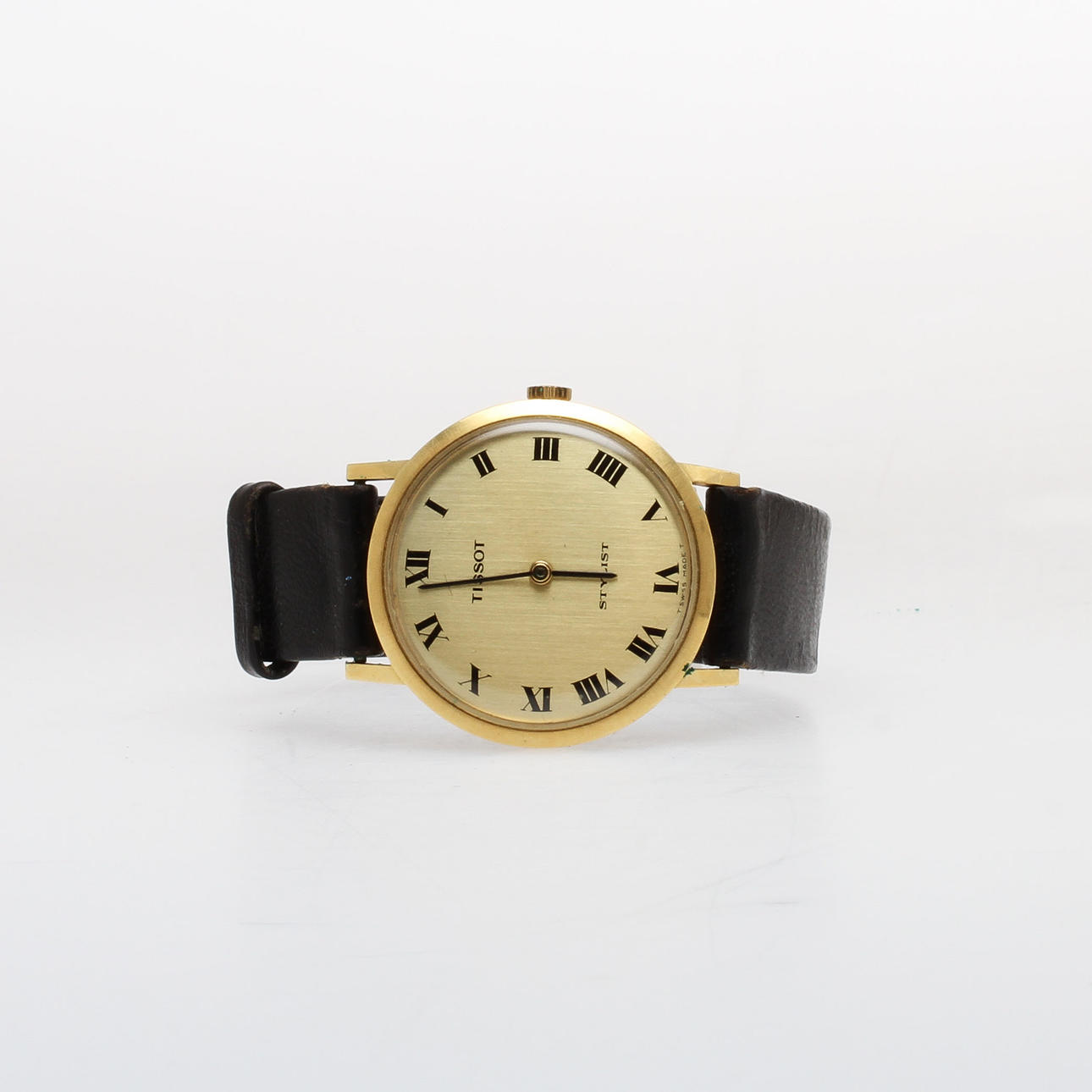 HERRARMBANDSUR, Tissot Stylist, 18k guld.