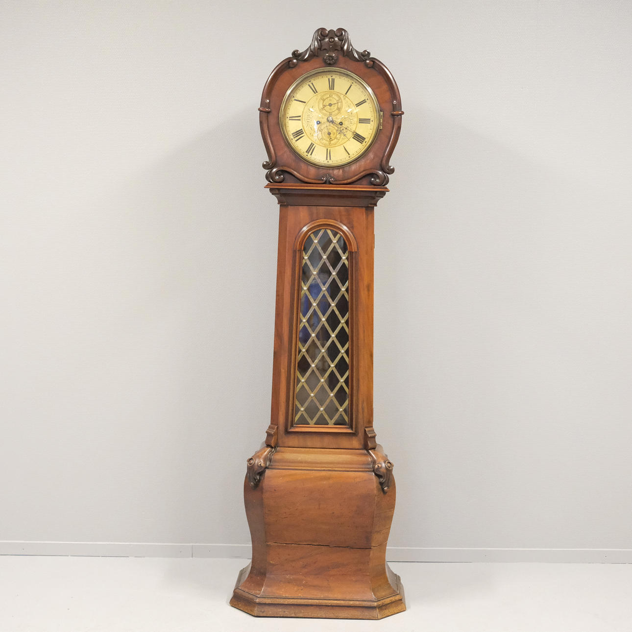 LONGCASE CLOCK, CIRCA 1900.