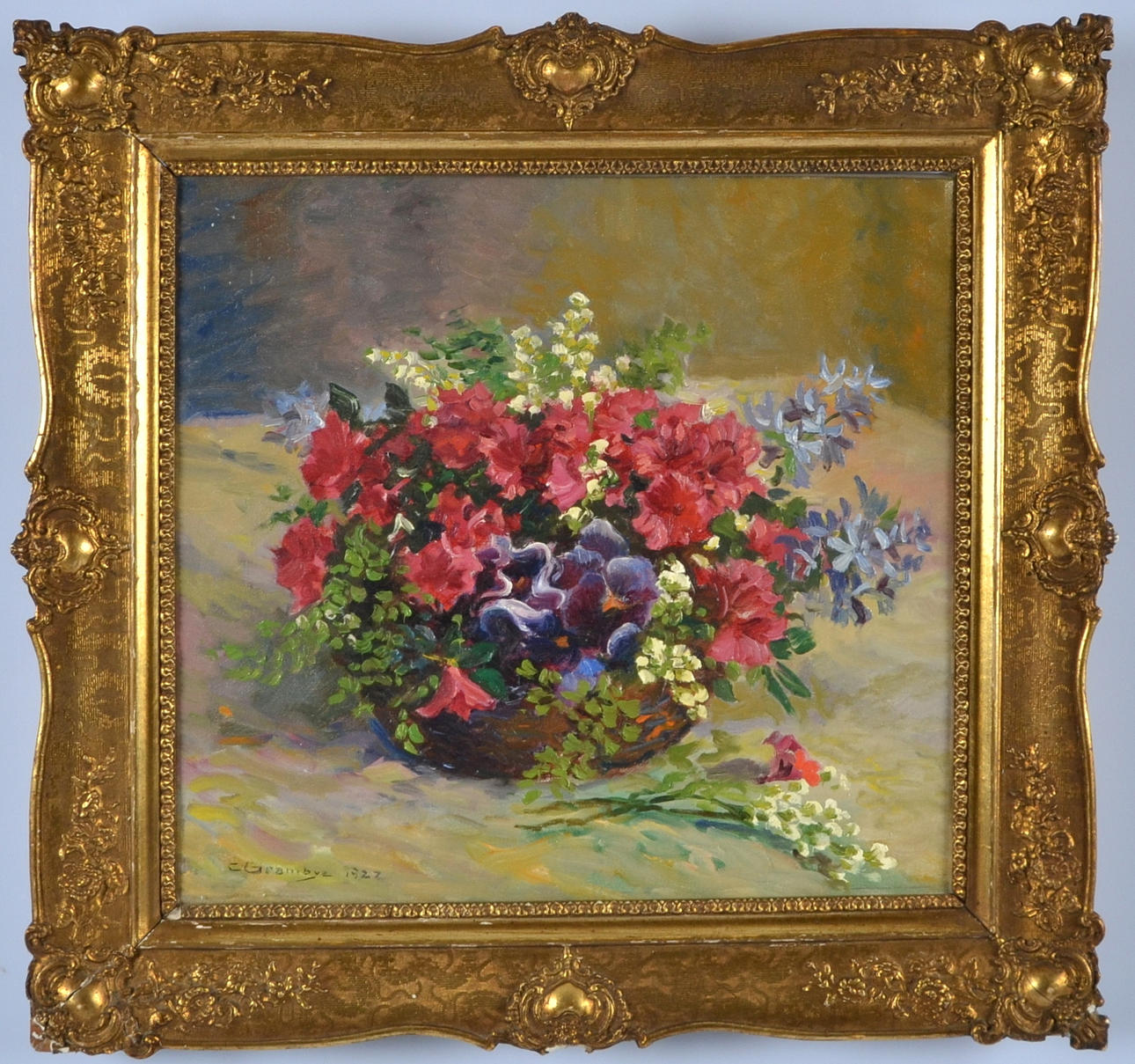 OIDENTIFIERAD KONSTNÄR. Olja på duk.