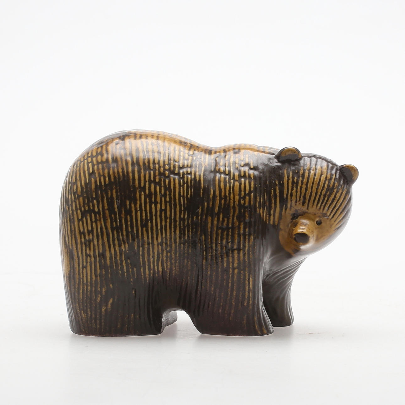 FIGURIN, stengods, Björn, Lisa Larson, ur serien Skansen, Gustavsberg, 1900-tal.