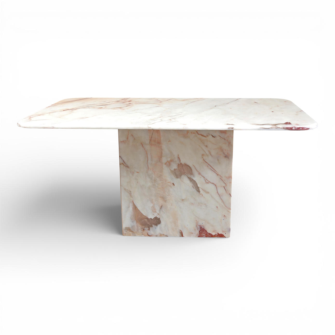 Italian marble dining table, circa 1970.