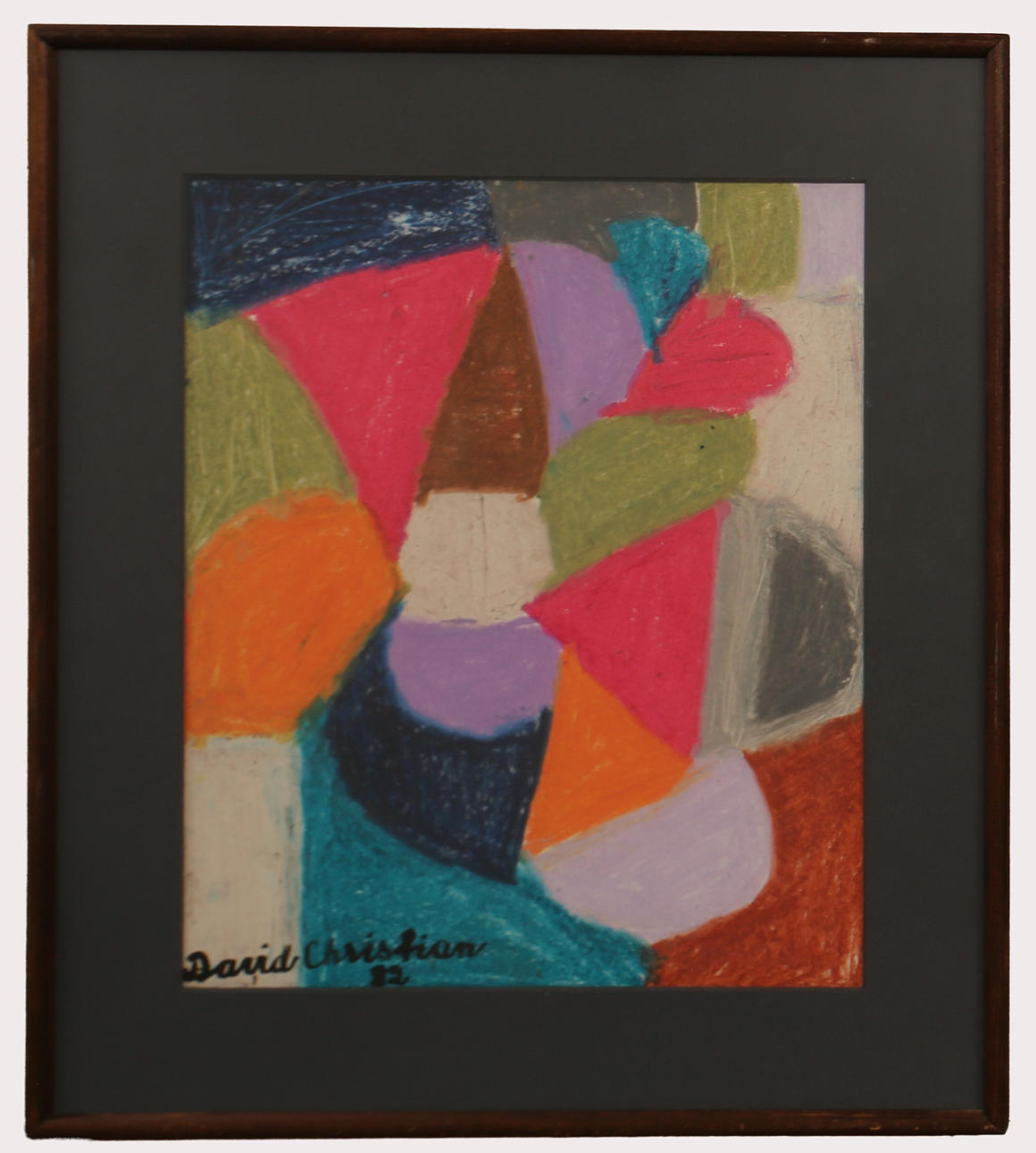 DAVID CHRISTIAN LARSSON. Pastel, polychrome composition, signed, dated 1982.