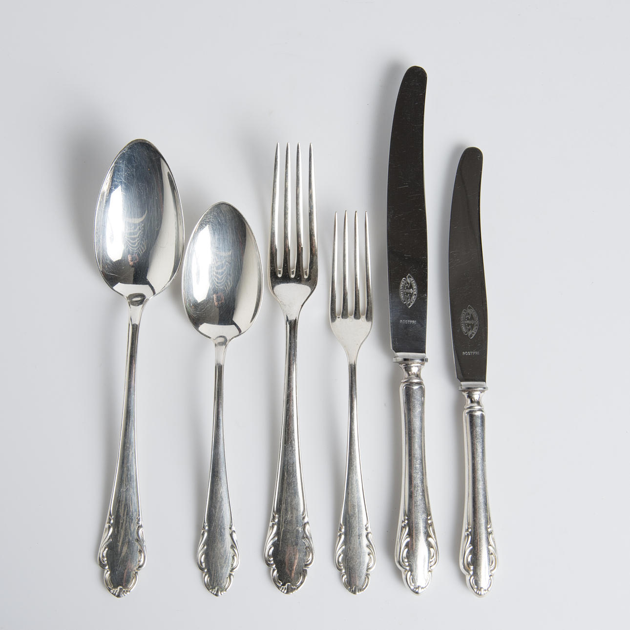 BESTICKUPPSÄTTNING, 78 delar "Haga", silver.