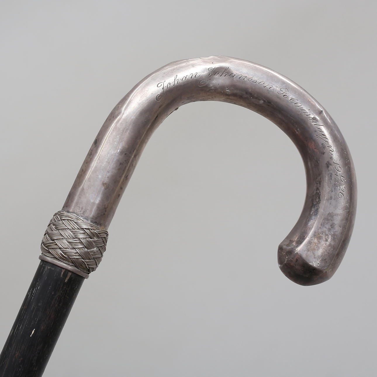 WALKING STICK with silver handle, 830 S.