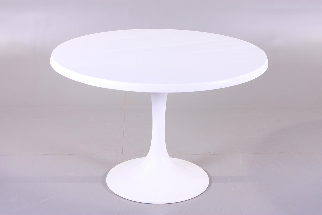 BORD, runt vitt, glasfiber.