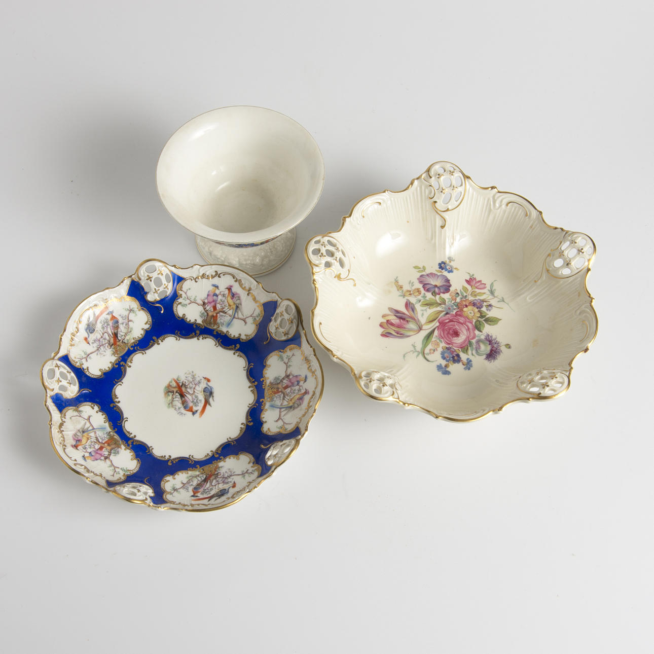 SKÅLAR, 3 stycken, porslin, Tyskland varav 2 stycken Rosenthal.