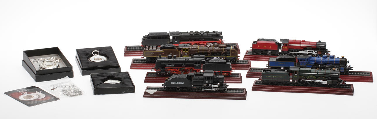 MODELLTÅG SAMT FICKUR, the heritage collection. 2000 tal.