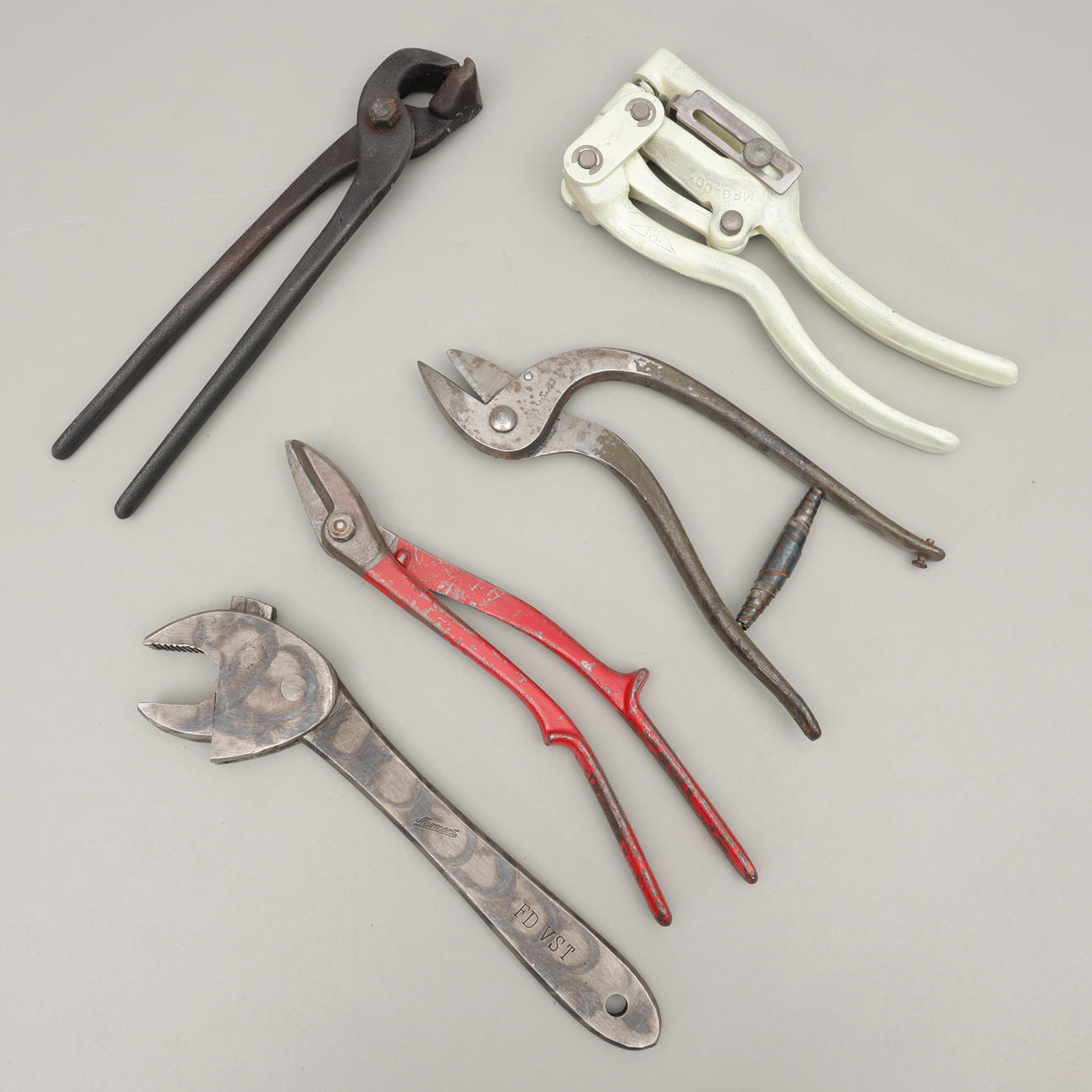 PLIERS, 5 pcs, 20th century.