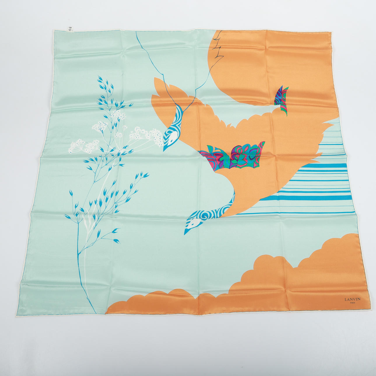 LANVIN. Scarf, silk, Paris.