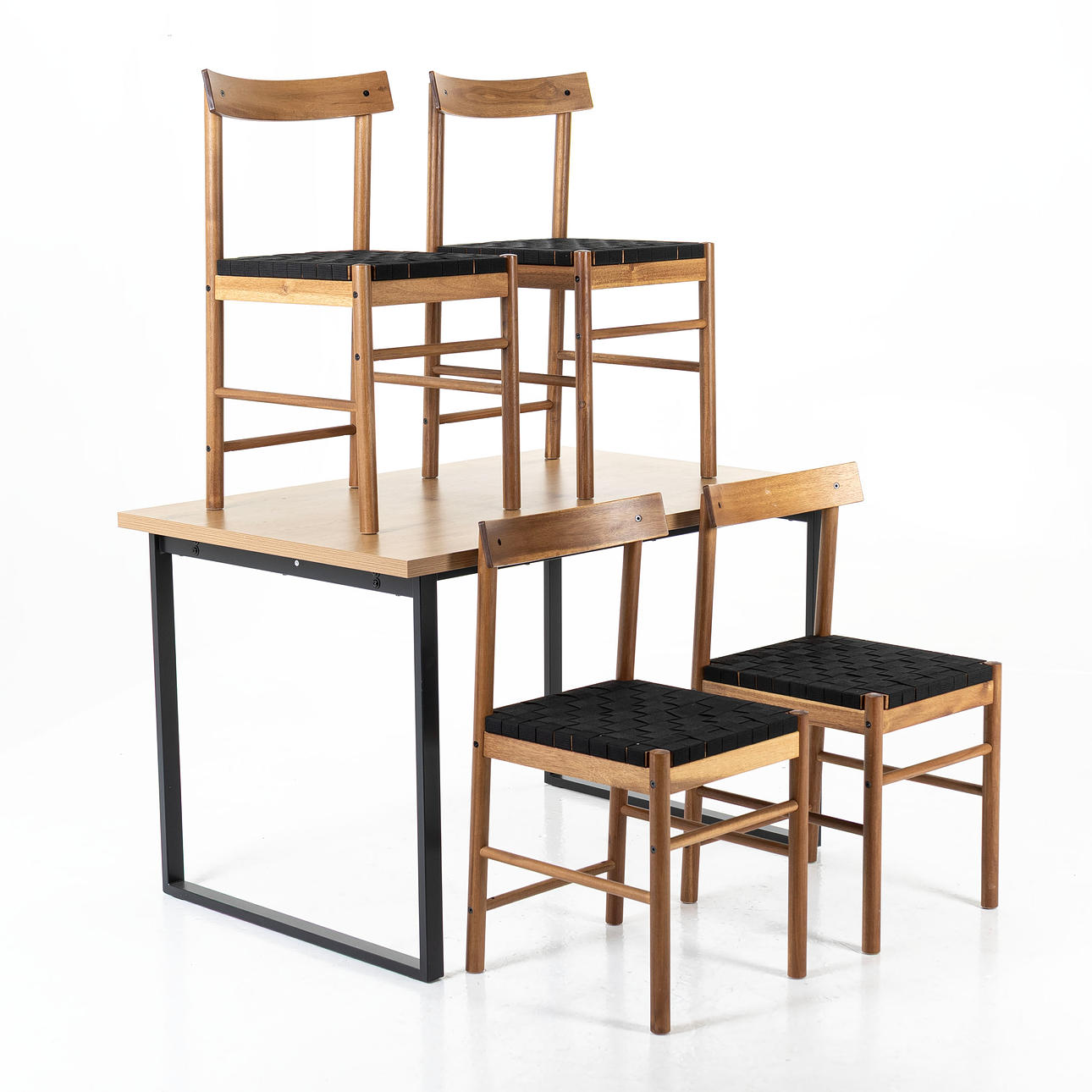 DINING SET, 5 pieces, IKEA, "Nackanäs".