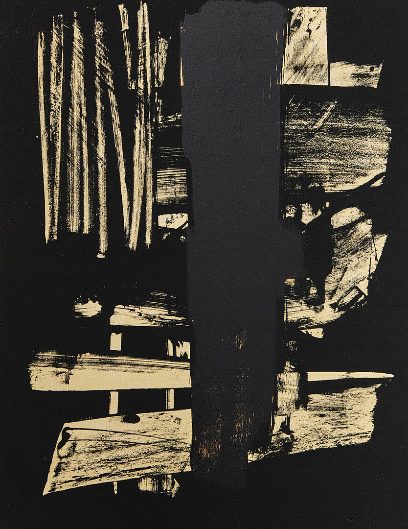 PIERRE SOULAGES, XXe SIECLE, No 13, 1959, innehållande 1 originallitografi i färg av Soulages