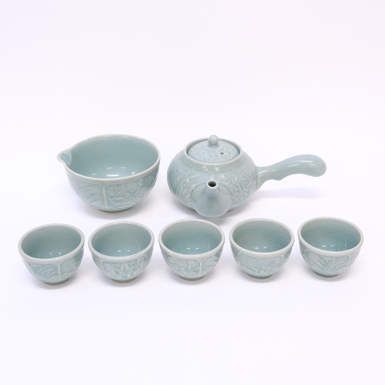 TEA SERVICE, JAPAN, 7 PIECES.