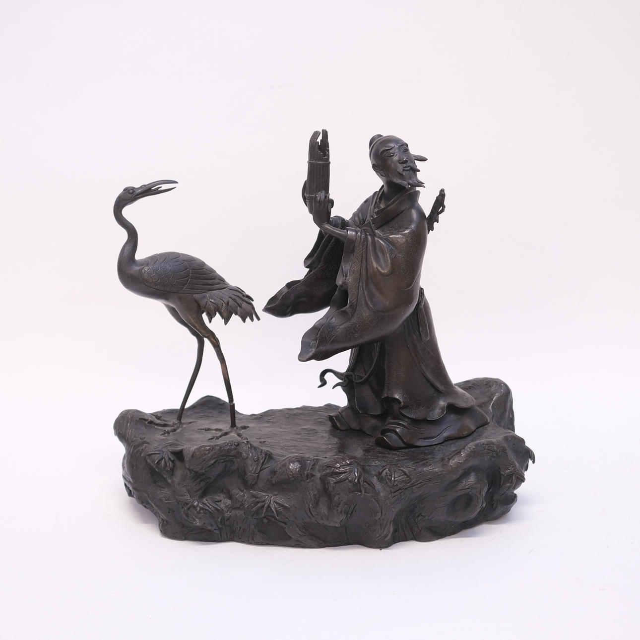 SCULPTURE, BRONZE, PROBABLY CHINA.
