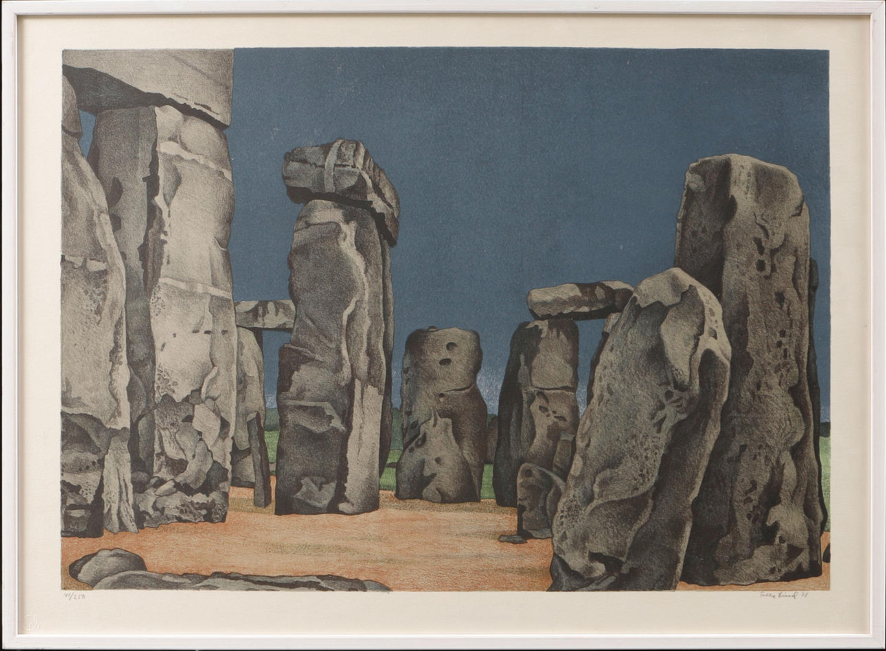 FOLKE LIND. Lithograph, signed and numbered 41/250.