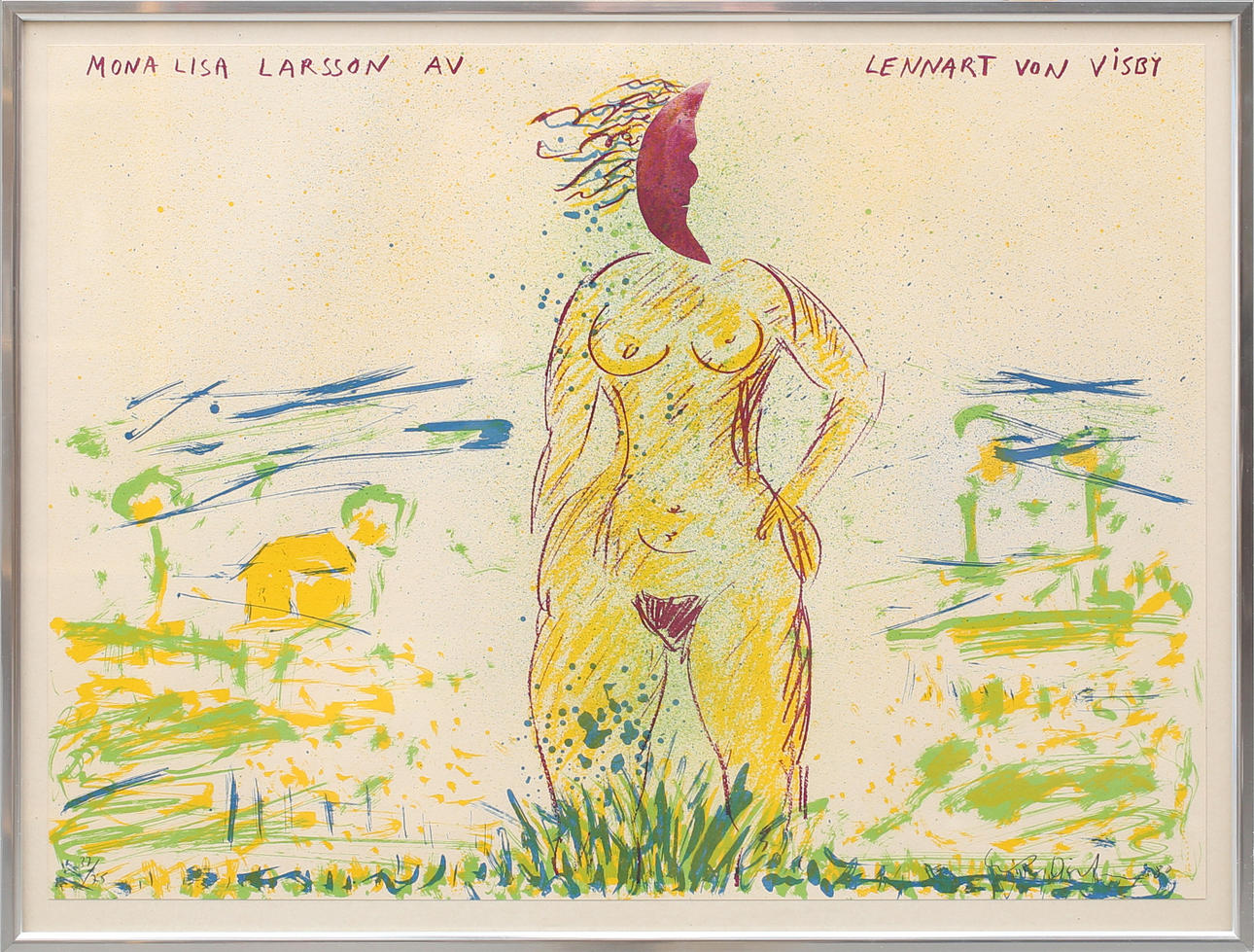 ERIK DIETMAN. Färglitografi, signerad och numrerad.