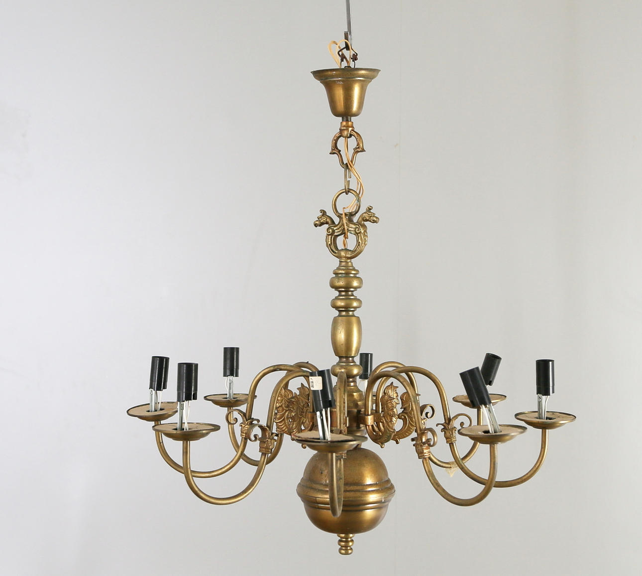 TAKKRONA, mässing, 1900-tal.