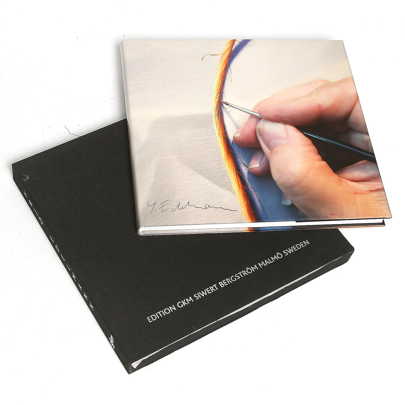 YRJÖ EDELMANN. Bok "Edition GKM Siwert Bergström Malmö Sweden", med färglitografi, signerad och numrerad 89/199.