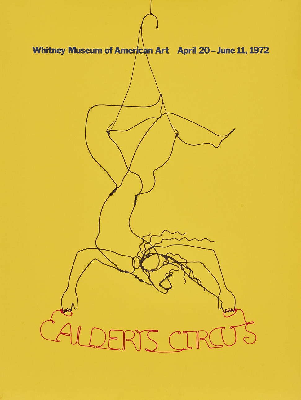 ALEXANDER CALDER. Utställningsaffisch, "Calder' Circus", Whitney Museum of American Art, 1972, New York