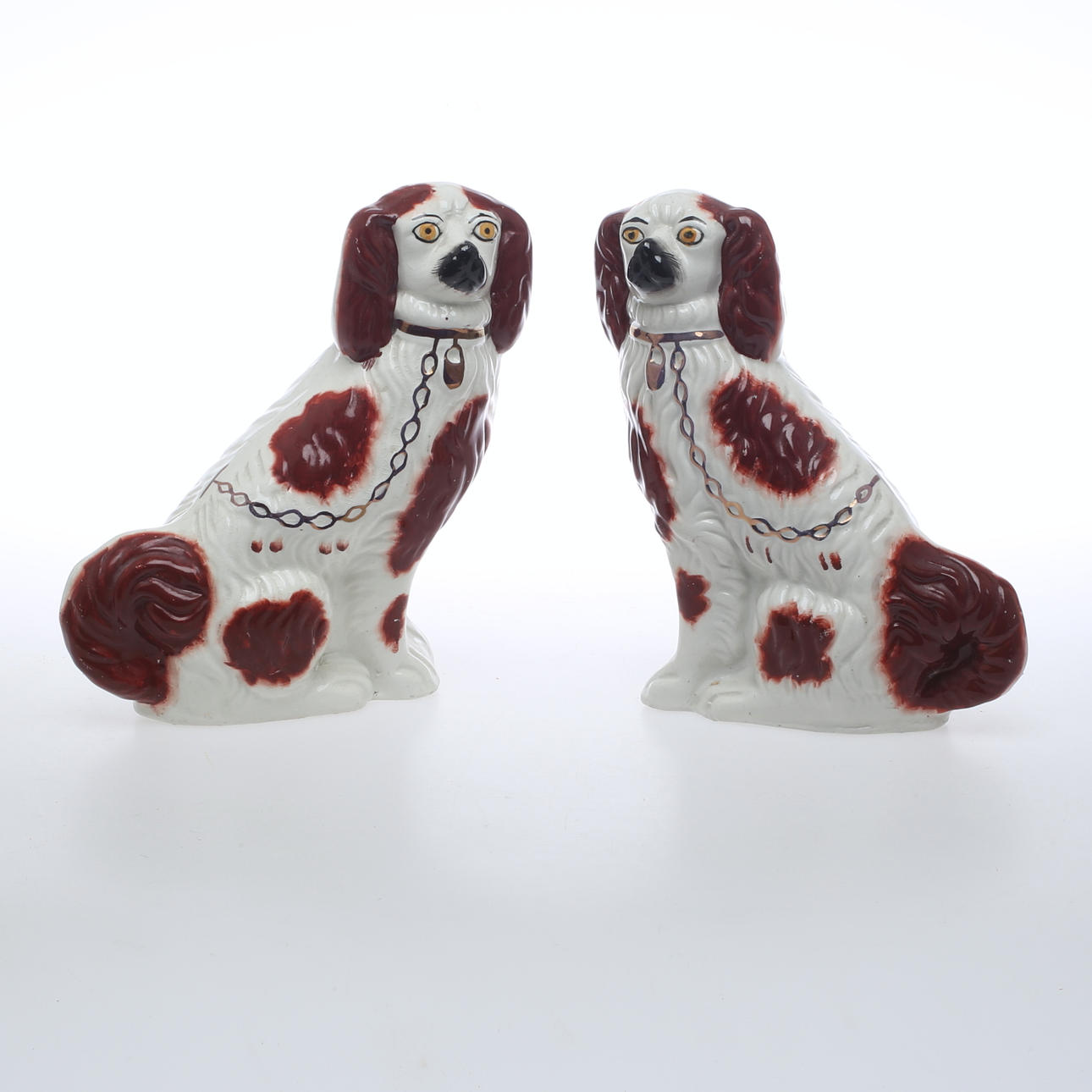 FRONSTER DOGS 1 pair, ceramic, England.