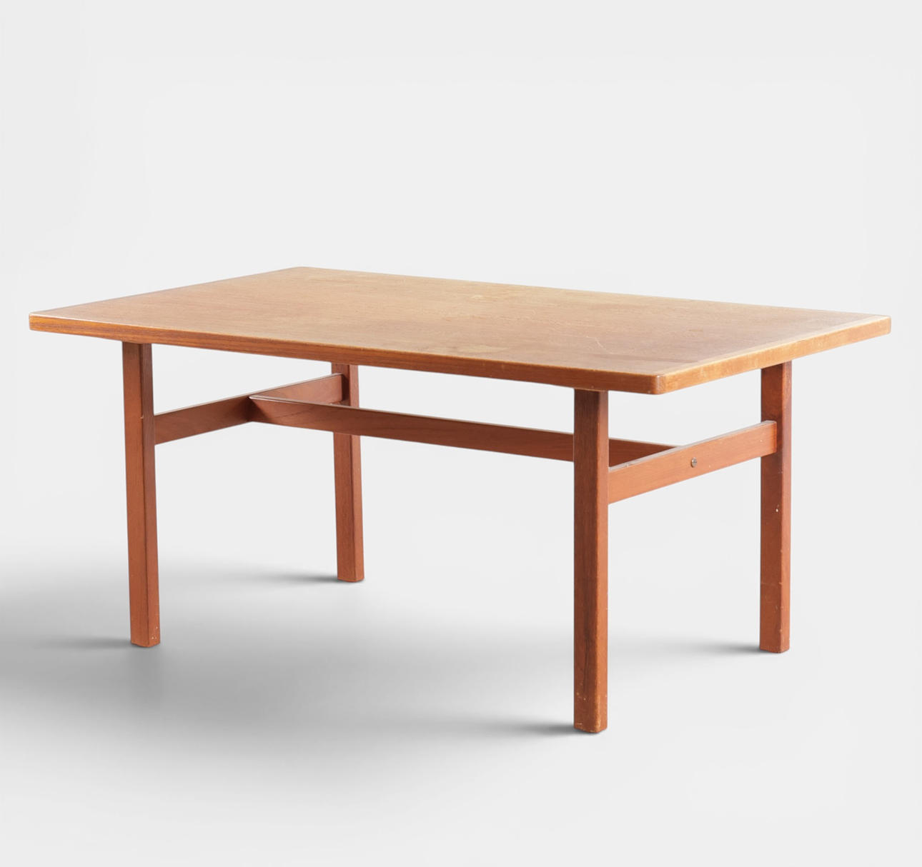 Teak coffee table with rectangular top. Denmark, 1960s.