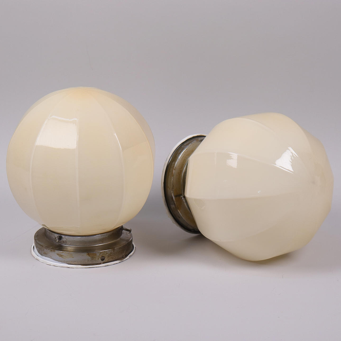 CEILING LAMPS, functionalism, 1930s, 1 pair.