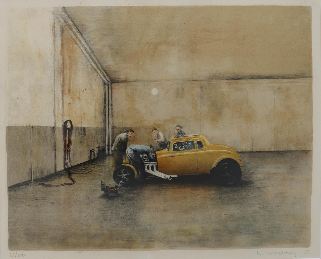 ULF WAHLBERG. lithograph, signed, numbered 81/260 & dated -75.