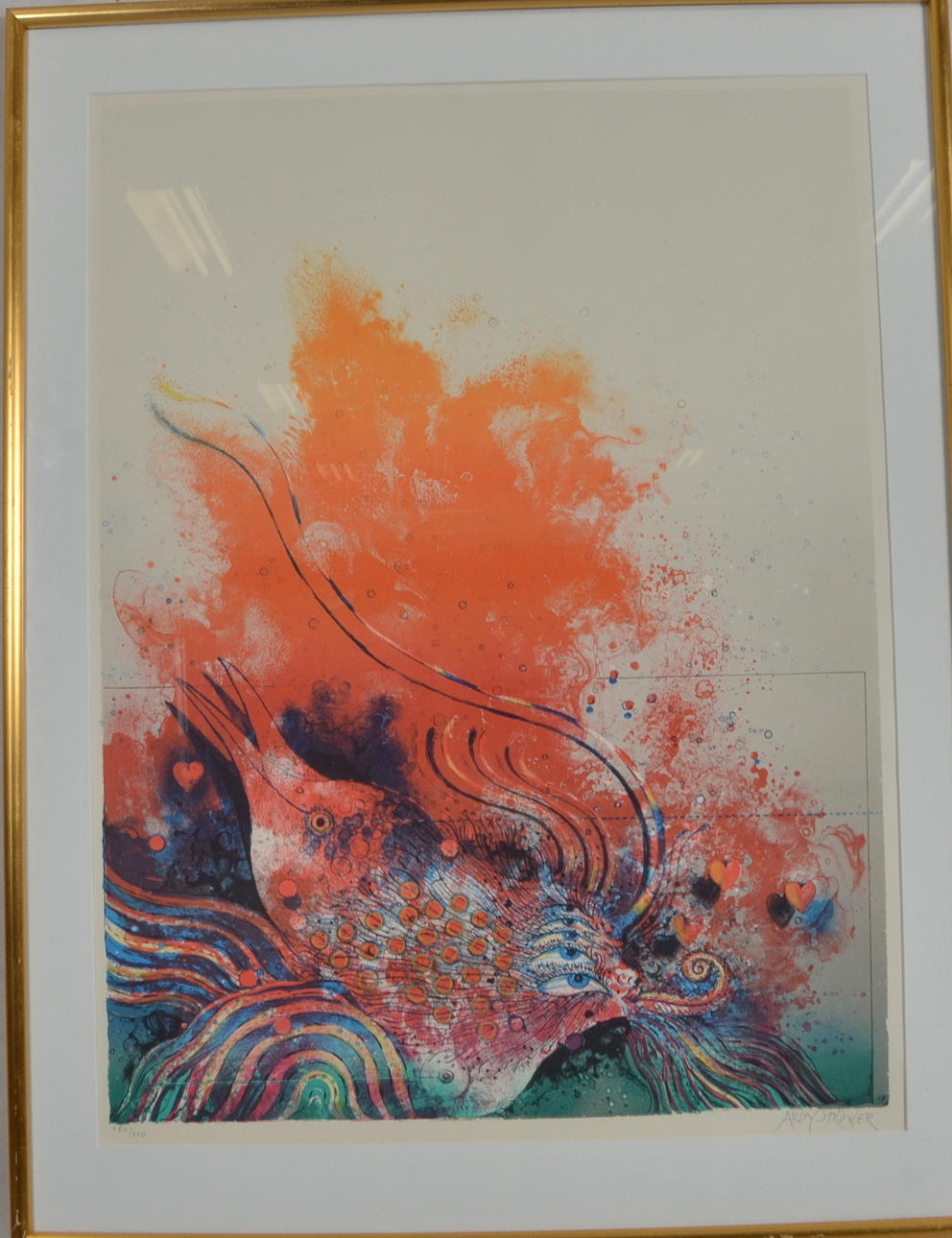 ARDY STRÜWER. Färglitografi.