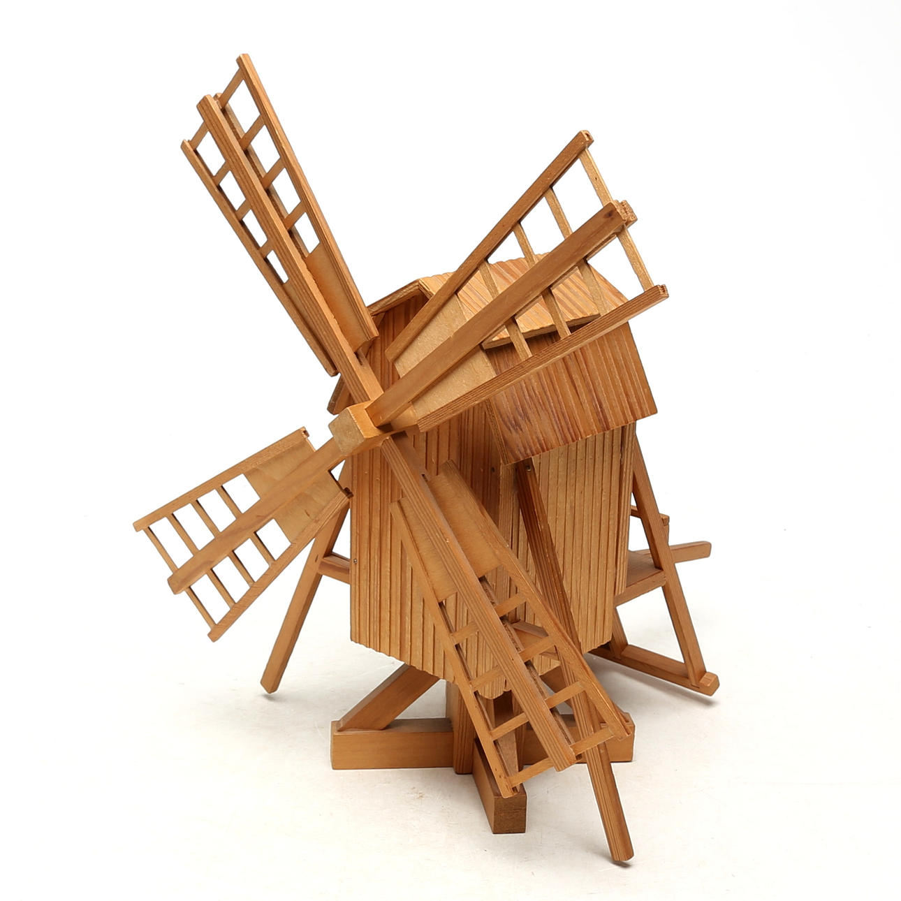 WINDMILL SCULPTURE, wood.