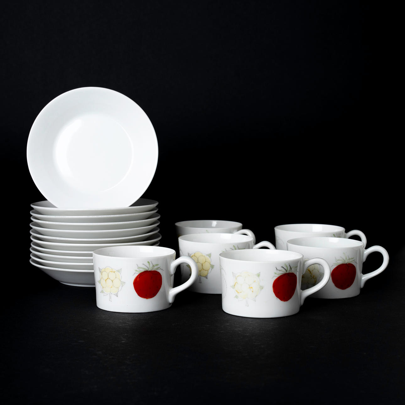 ESTERI TOMULA. Mocca set, 6 pieces, Arabia, Finland.
